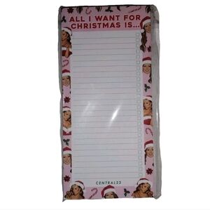 New Central 23 Mariah Carey All I Want for Christmas Is Note Pad List Stationary